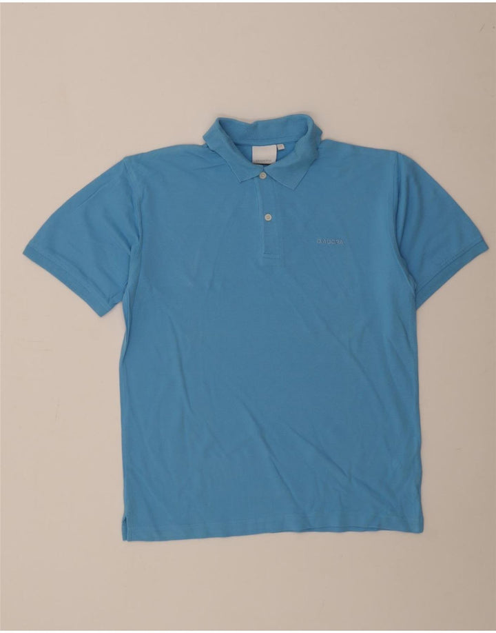 Męska koszulka polo Diadora, niebieska, bawełniana