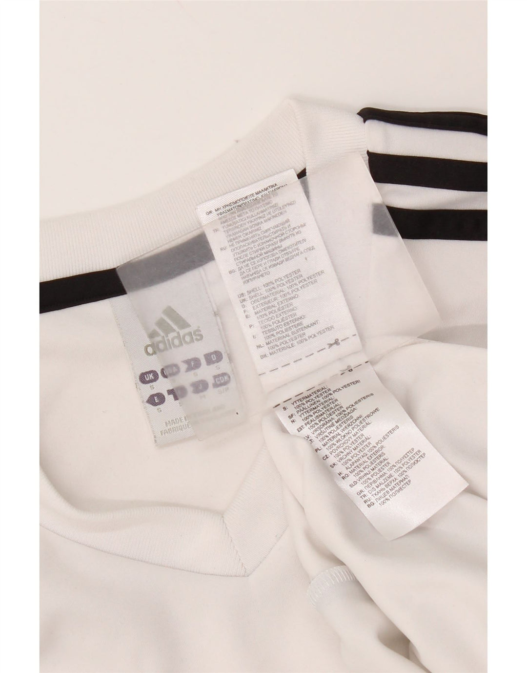 Adidas Męska koszulka Climalite Top, mała, biała, z poliestru