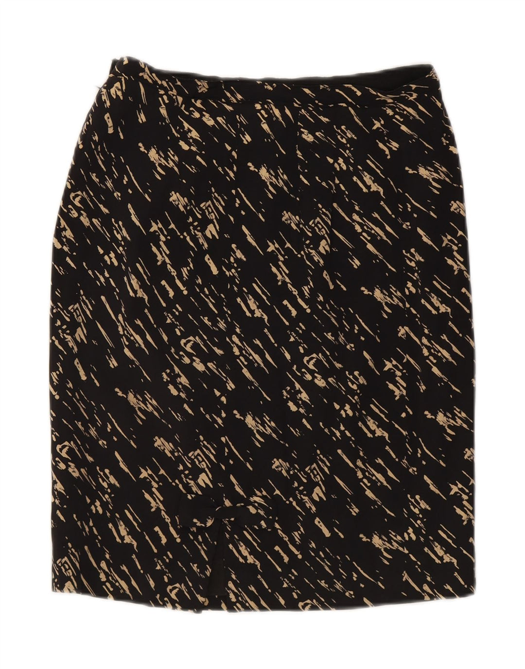 VINTAGE Womens Abstract Pattern Pencil Skirt W27 Small Black Vintage Vintage and Second-Hand Vintage from Messina Hembry 