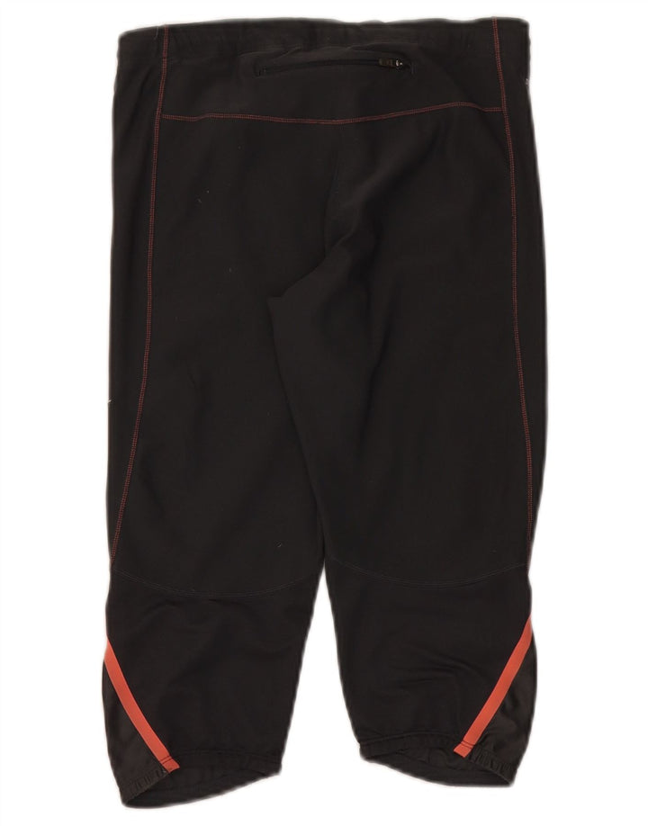 Damskie spodnie dresowe Nike Dri Fit Capri UK 14, średni czarny poliester