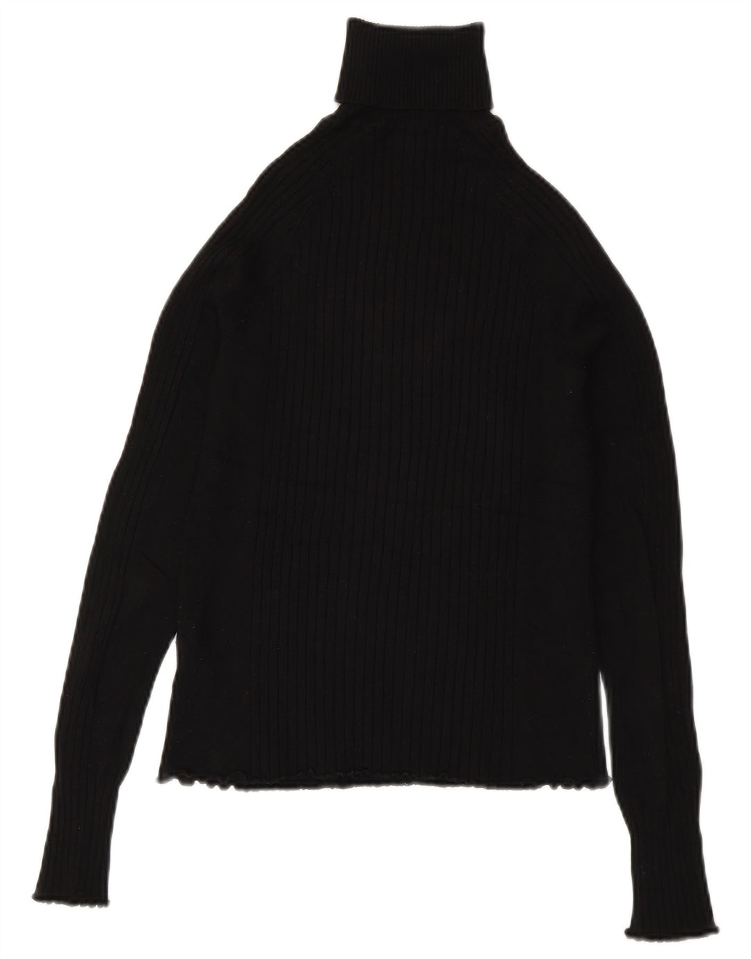 Damski sweter z golfem Zara UK 8 Small Black Wiskoza