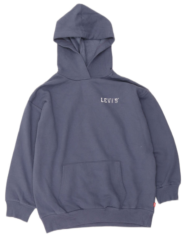 Chłopięcy sweter z kapturem Levi's 11-12 lat, granatowy, bawełniany
