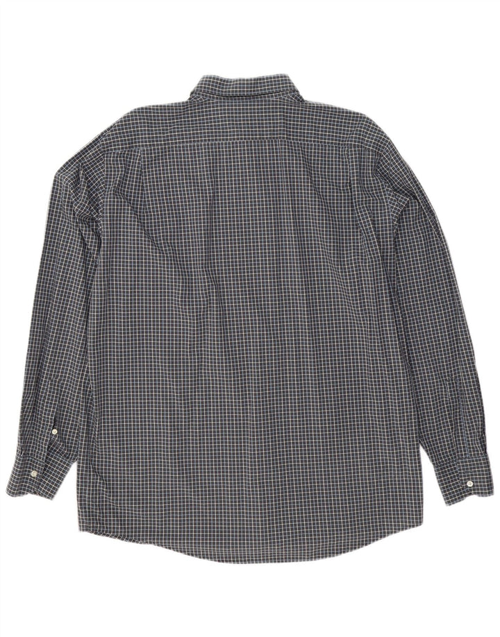 Koszula męska Lacoste o regularnym kroju, rozmiar 45 XL, bawełniana w szarą kratkę