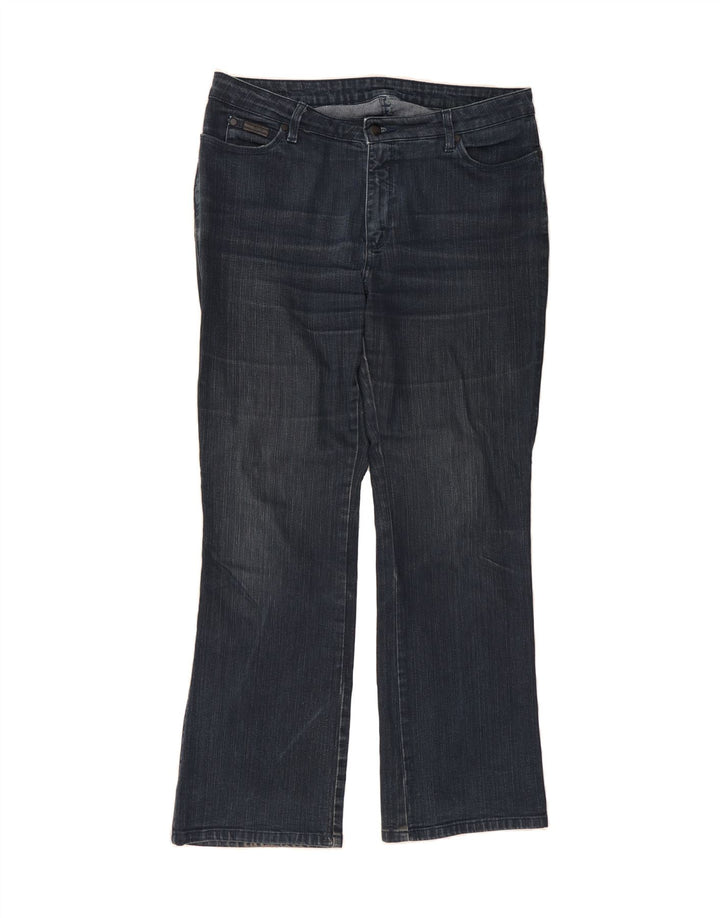 WRANGLER Womens Lucy Bootcut Jeans W34 L30 Navy Blue Cotton Vintage Wrangler and Second-Hand Wrangler from Messina Hembry 