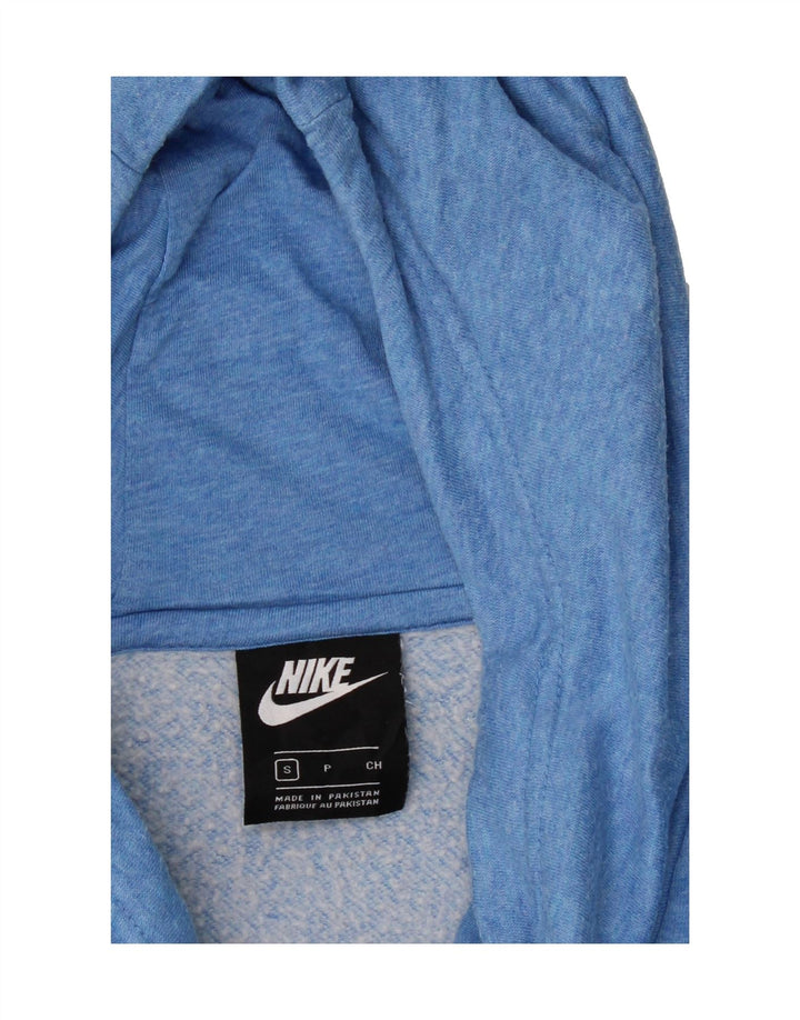 NIKE Womens Oversized Hoodie Jumper UK 10 Small Blue Cotton Vintage Nike and Second-Hand Nike from Messina Hembry 