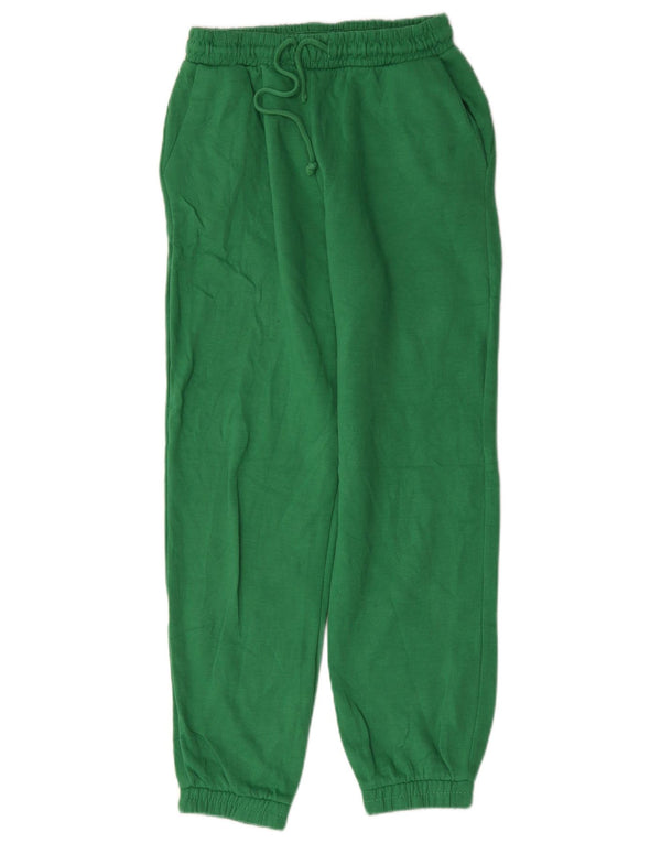 Damskie spodnie dresowe Zara Joggers UK 12 Średnia zielona bawełna