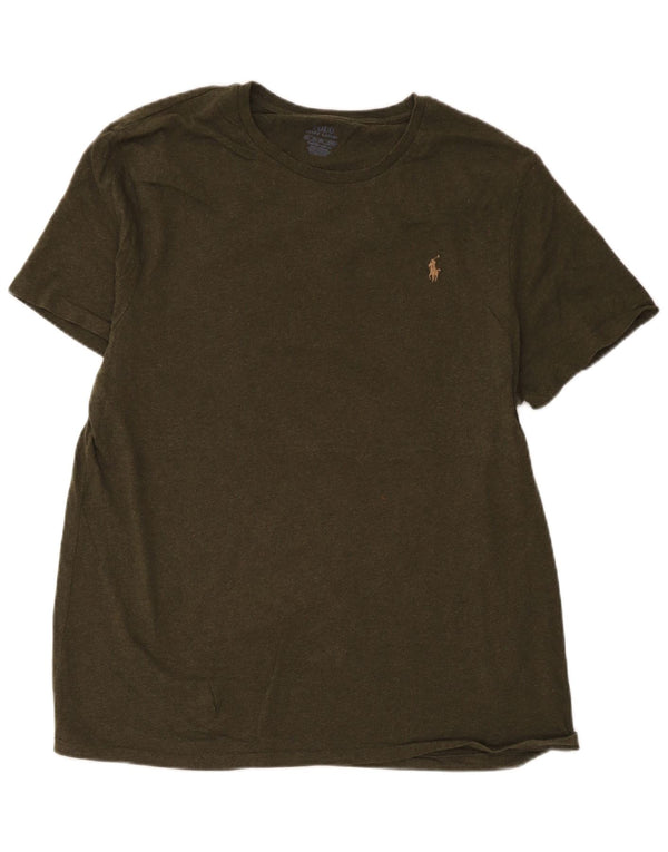 Polo Ralph Lauren Męski T-shirt o dopasowanym kroju, bawełniany khaki, 2XL