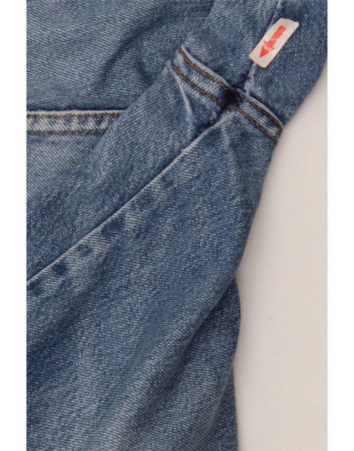 Męskie jeansy Wrangler Texas w trudnej sytuacji, proste W36 L32, niebieska bawełna
