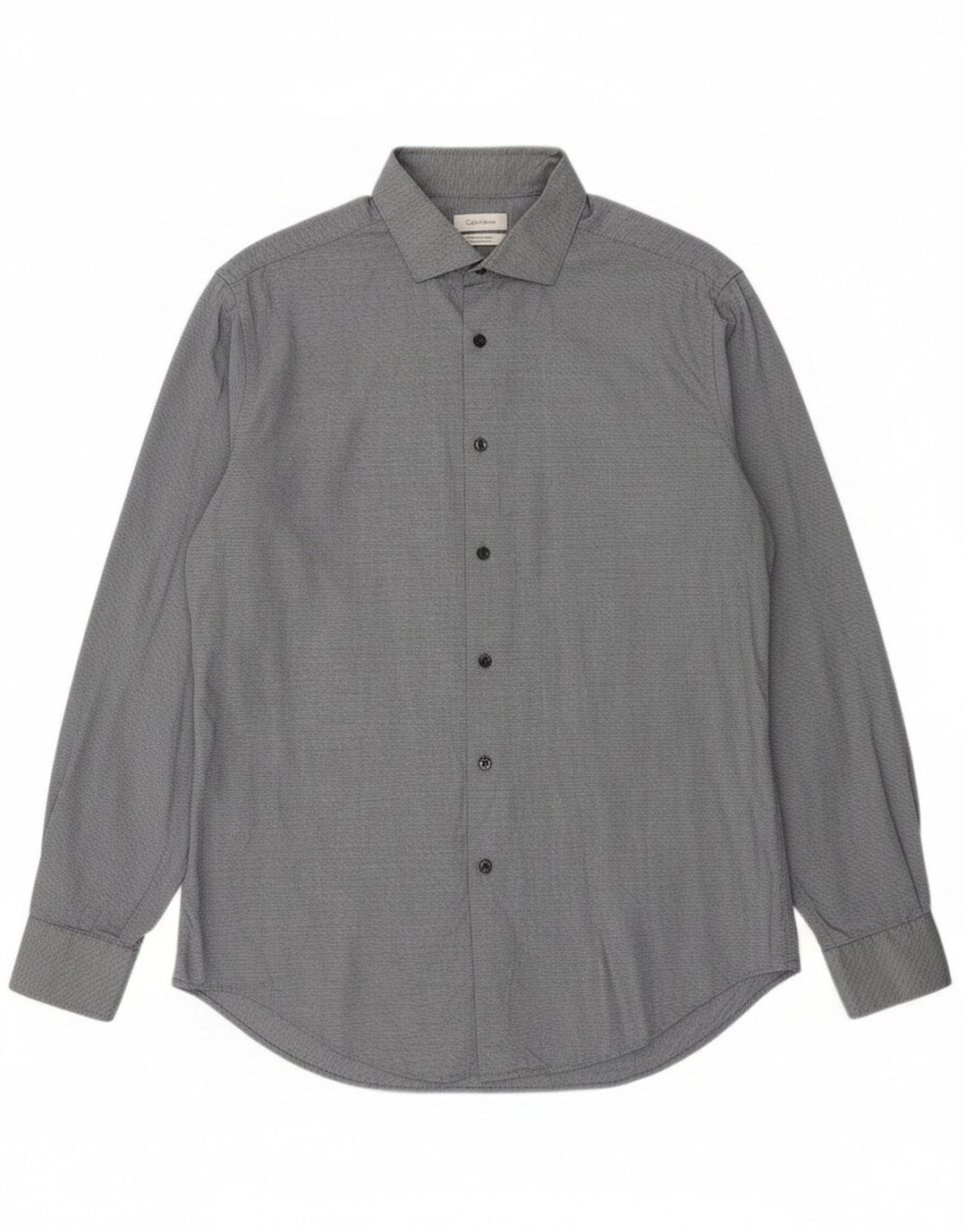 Męska koszula slim fit Calvin Klein, duża, granatowa, geometryczna