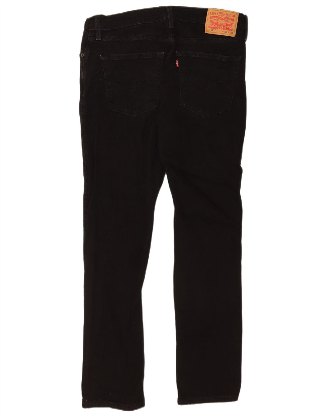 Męskie jeansy Levi's 511 Slim W36 L32 Czarna bawełna