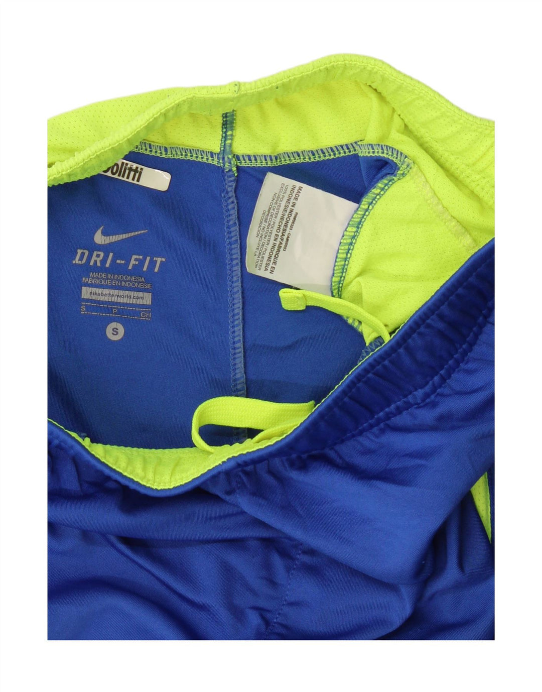 Chłopięce spodenki sportowe Nike Dri Fit 8-9 lat, mały, niebieski, poliester z blokami kolorów