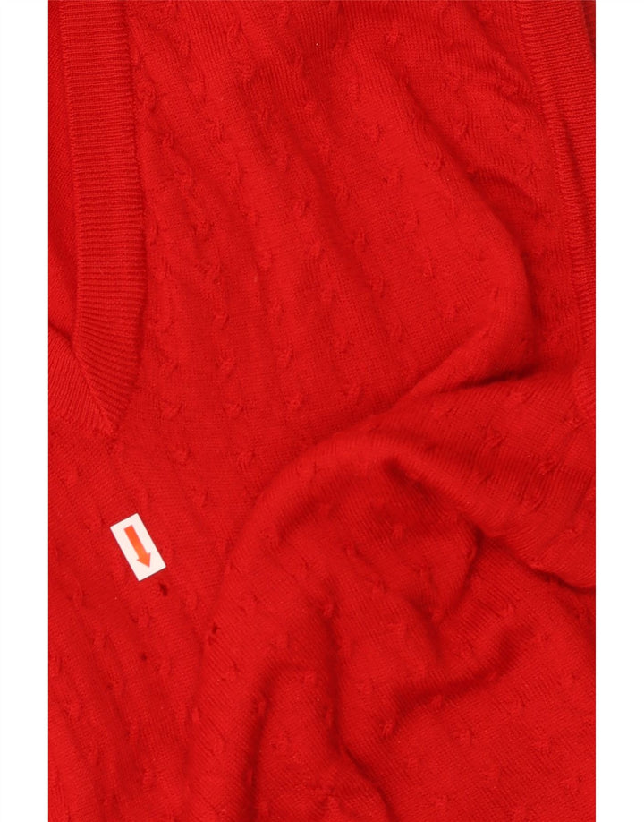 MORGANO Męski podkoszulek z kamizelką, mały, czerwony, wełniany