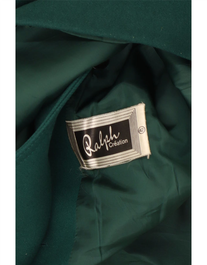 Dwurzędowy płaszcz damski RALPH IT 42 średni zielony