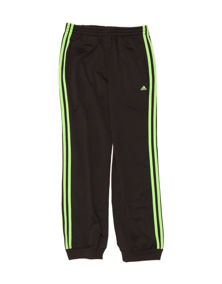 ADIDAS Boys Tracksuit Trousers Joggers 13-14 Years  Black Polyester Vintage Adidas and Second-Hand Adidas from Messina Hembry 