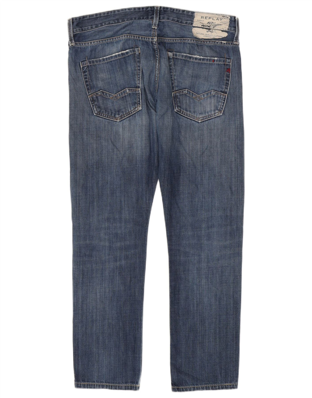 Męskie jeansy Replay Waitom Distressed W36 L30 Niebieskie