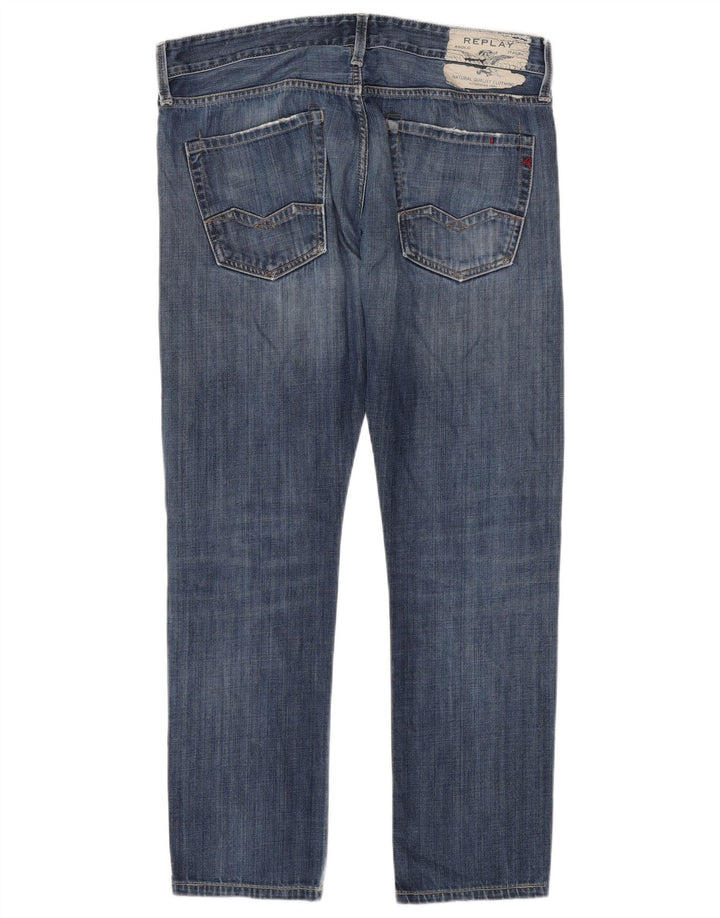 Męskie jeansy Replay Waitom Distressed W36 L30 Niebieskie