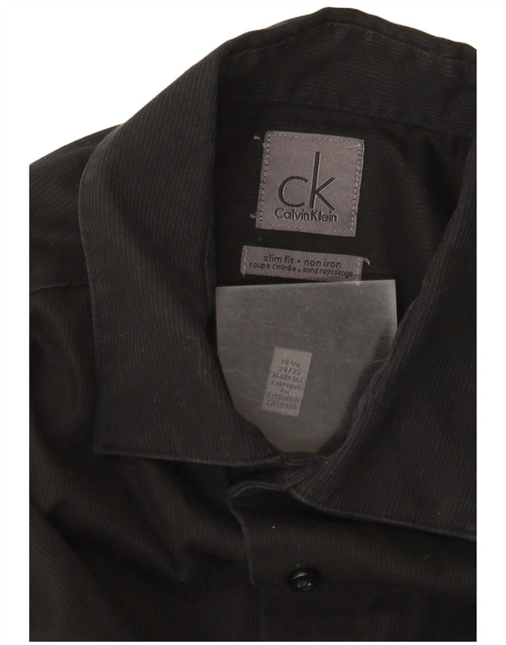 Męska koszula Calvin Klein NON - IRON, rozmiar 16 1/2, duże czarne prążki