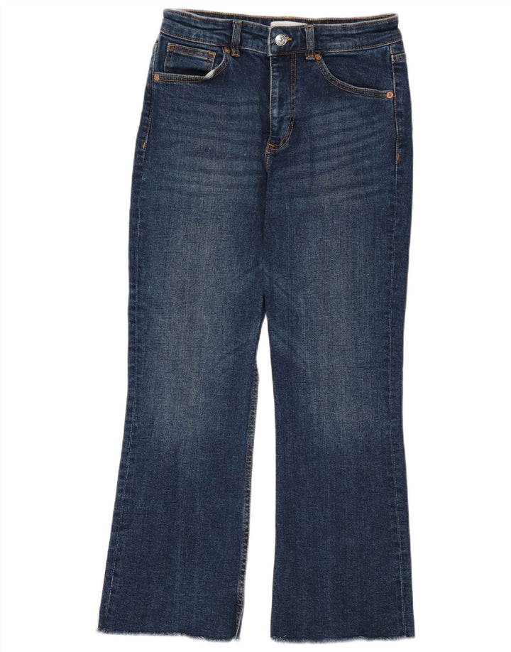 Dżinsy damskie Zara Crop Bootcut EU 38 Small W28 L26 Niebieska bawełna
