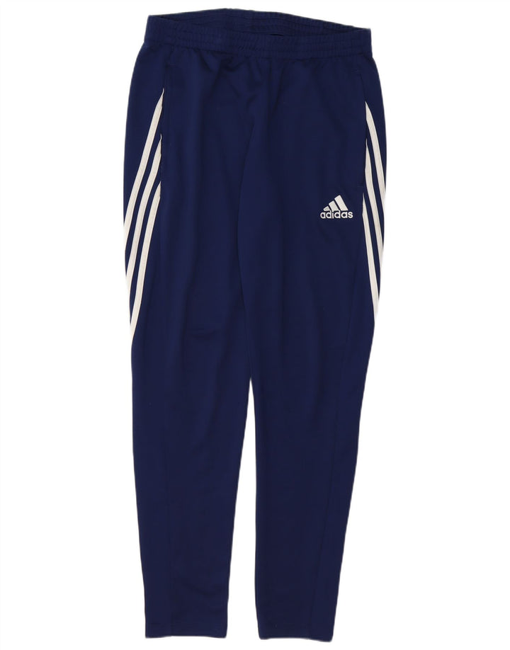 Męskie spodnie dresowe Adidas Climalite, średni granatowy poliester