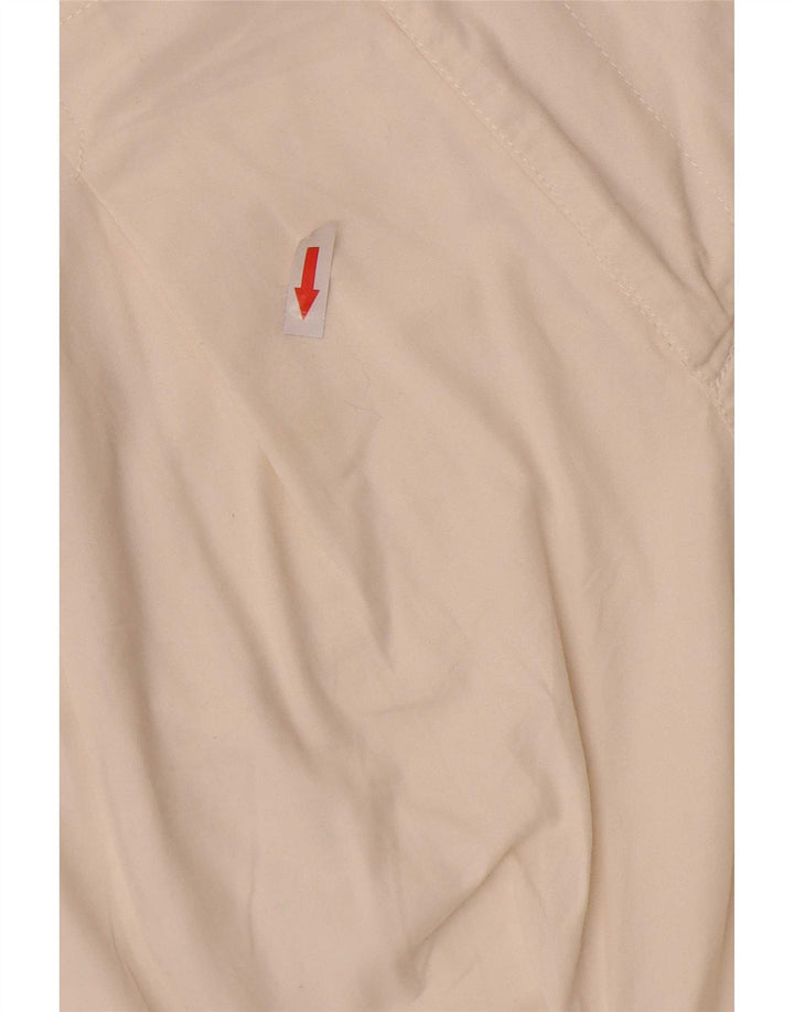 Vintage damskie spodenki chino z wysokim stanem, średnie W28 w kolorze złamanej bieli