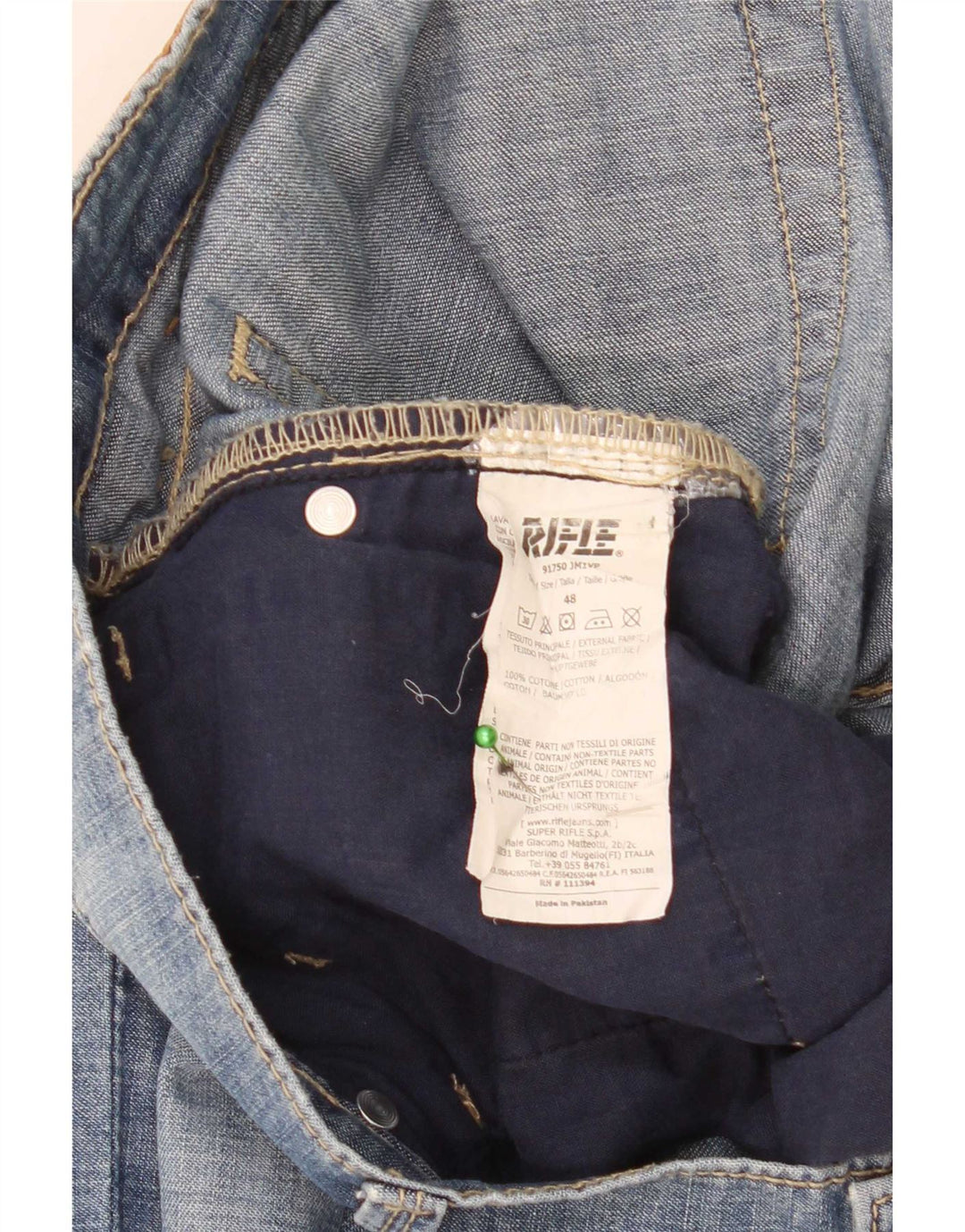 Męskie jeansy Rifle Slim W36 L31 Niebieskie bawełniane