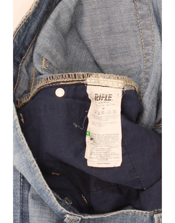 Męskie jeansy Rifle Slim W36 L31 Niebieskie bawełniane