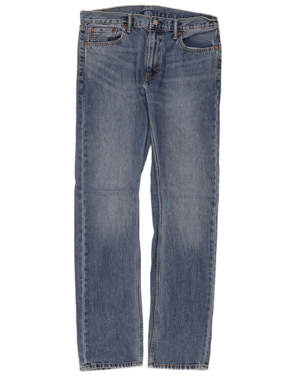Męskie jeansy LEVI'S 513 Slim Straight W33 L34 Niebieskie bawełniane