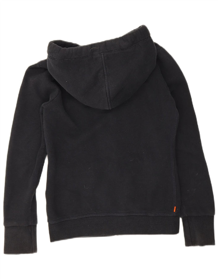Męski sweter z kapturem i zamkiem Superdry, mały, granatowy, bawełniany
