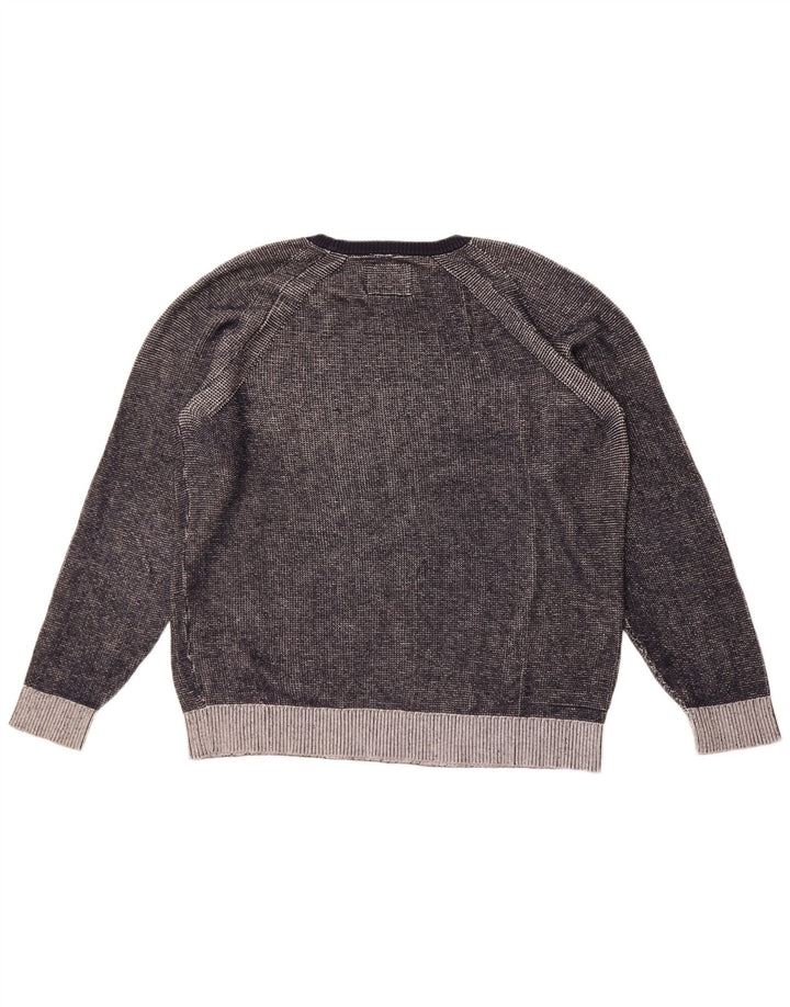 Męski sweter Jack & Jones z okrągłym dekoltem XL, szara bawełna