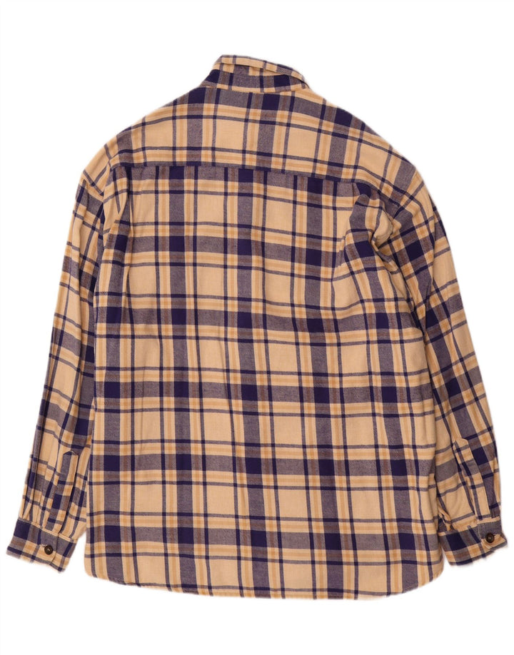 Koszula flanelowa męska Ellesse XL w beżową kratkę, bawełniana