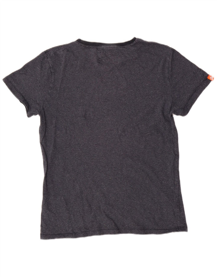 Męski T-shirt Superdry, duży, granatowy, bawełniany