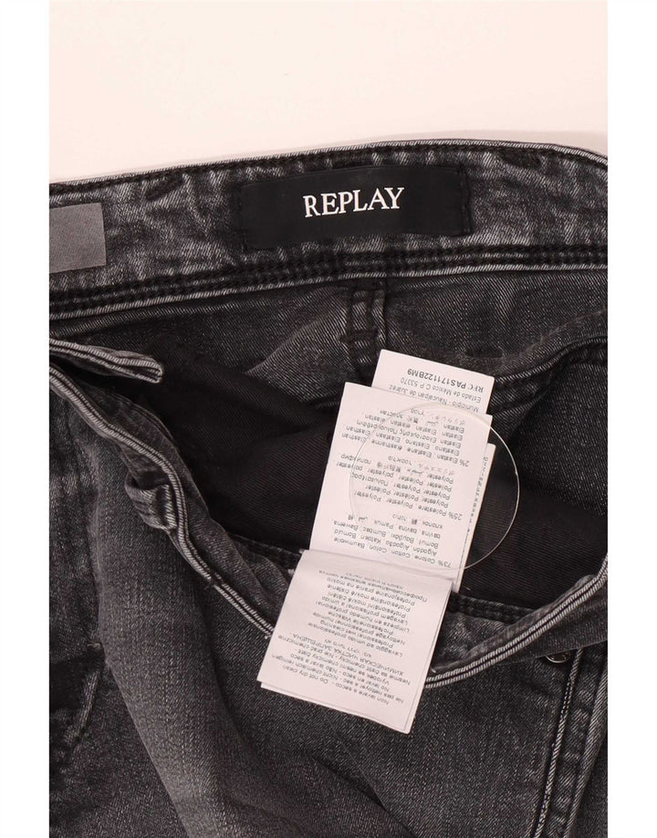 Damskie jeansy Replay W33 L32 Szara bawełna