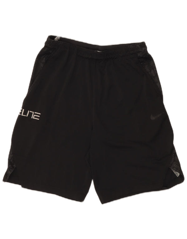 Męskie spodenki sportowe Nike Dri Fit Graphic, średni czarny poliester