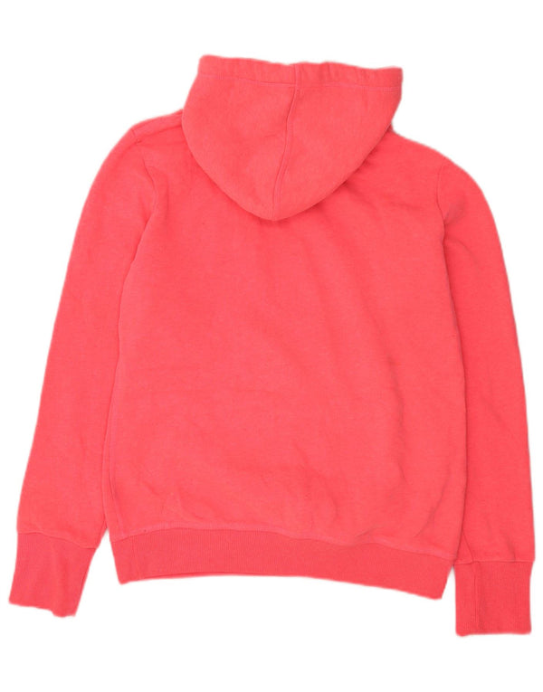 Damski sweter z kapturem Superdry Graphic UK 16, duży, różowy, bawełniany