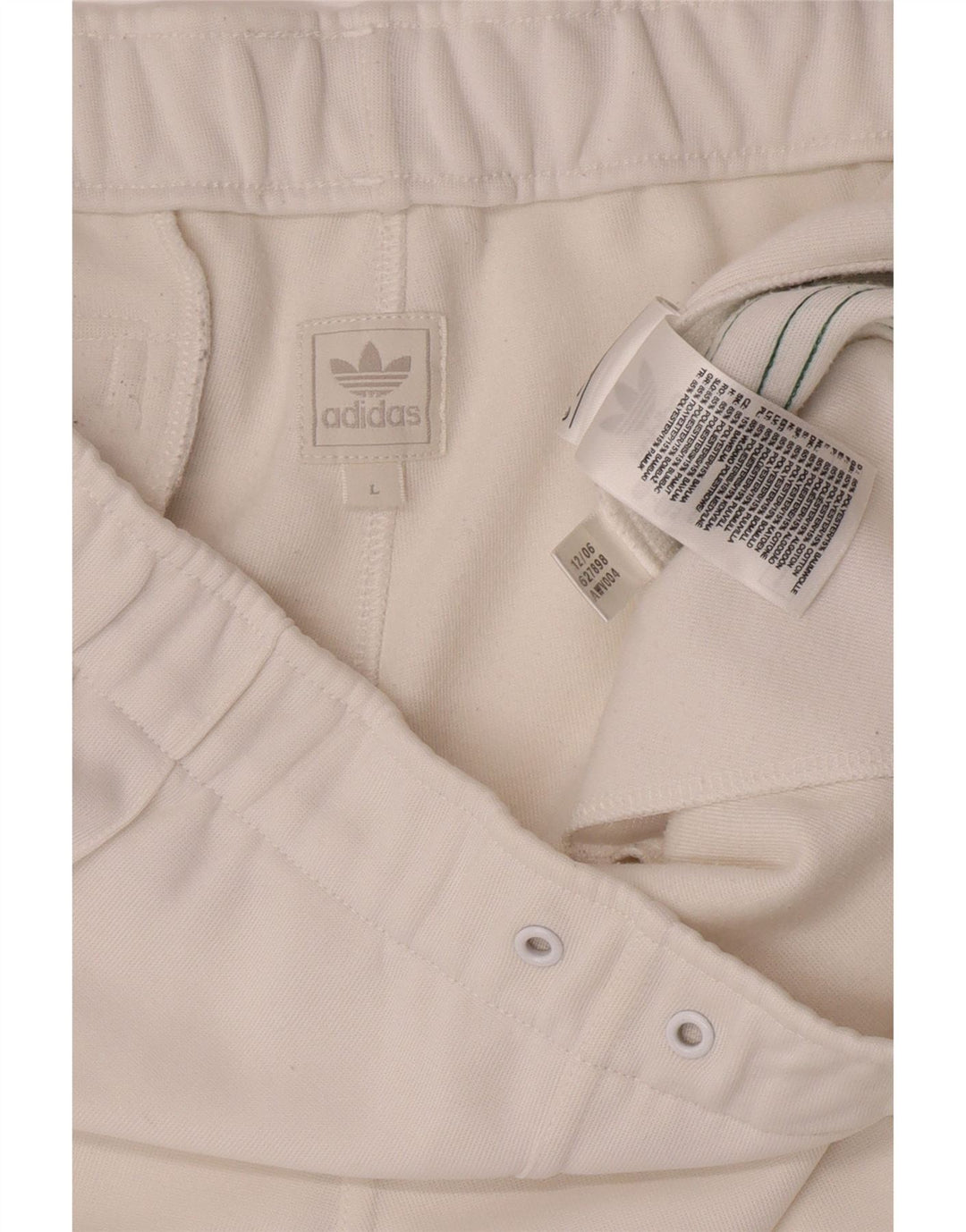 Męskie spodenki sportowe Adidas, duże, białe, poliestrowe