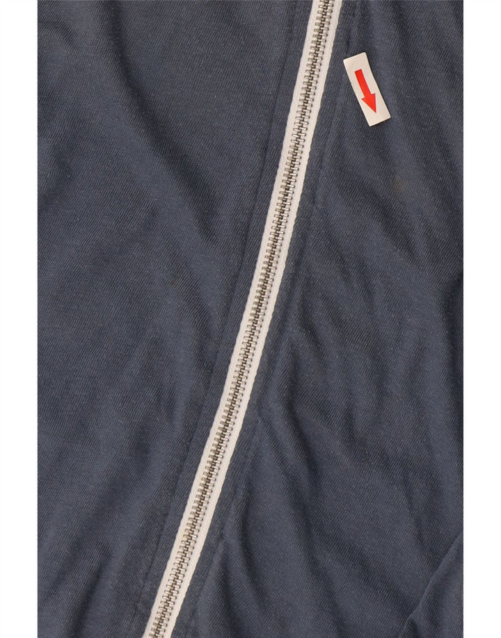 Męski sweter z kapturem i zamkiem Jack & Jones, średnioniebieski, bawełniany