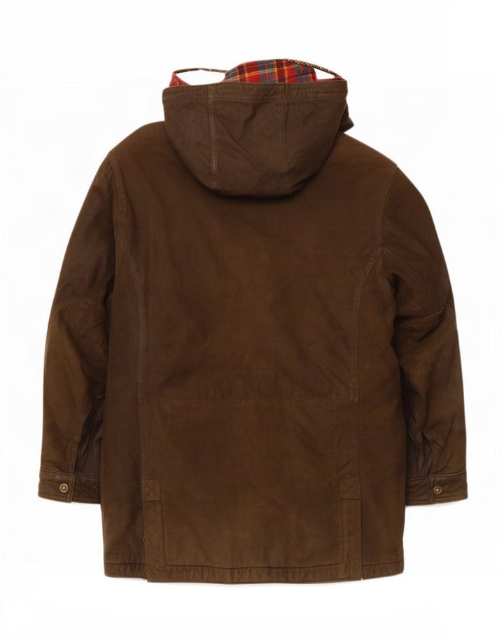 Conrad Męski skórzany wiatrówka z kapturem IT 52 XL Khaki