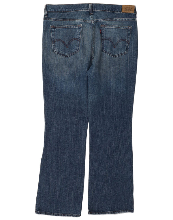 Damskie dżinsy Levi's 515 Bootcut US 14 XL W36 L30 Niebieska bawełna
