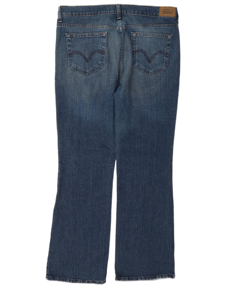 Damskie dżinsy Levi's 515 Bootcut US 14 XL W36 L30 Niebieska bawełna
