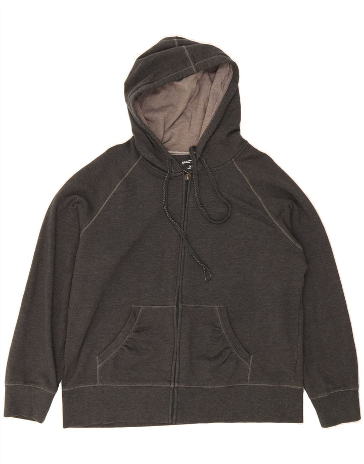 EDDIE BAUER Mens Zip Hoodie Sweater XL Grey Cotton Vintage Eddie Bauer and Second-Hand Eddie Bauer from Messina Hembry 
