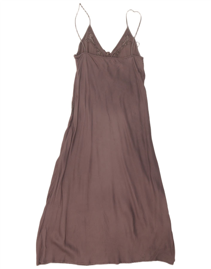Damska sukienka Maxi Slip Zara UK 12 Średnia szara wiskoza