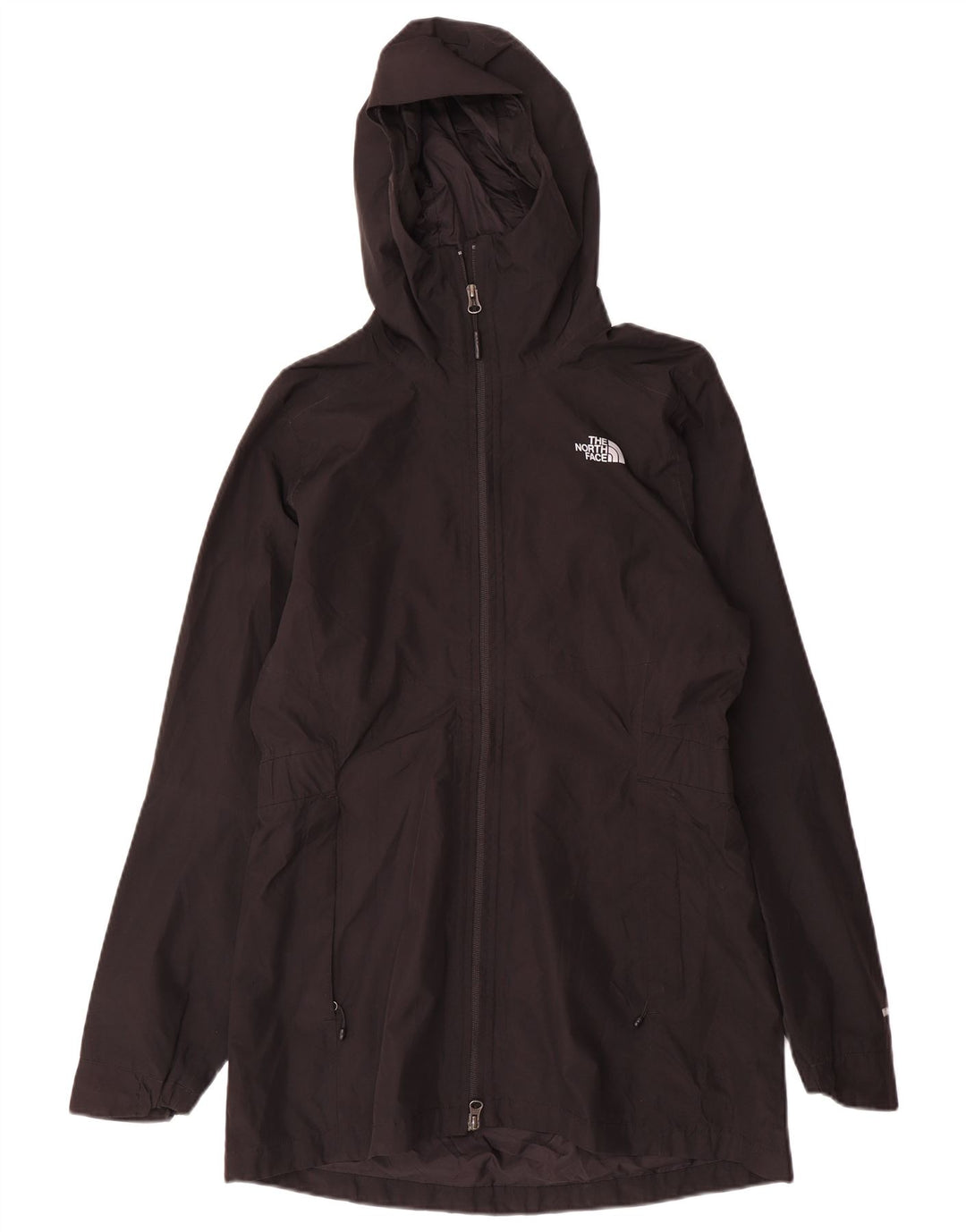 Damska kurtka przeciwdeszczowa z kapturem The North Face UK 14, średni czarny poliester