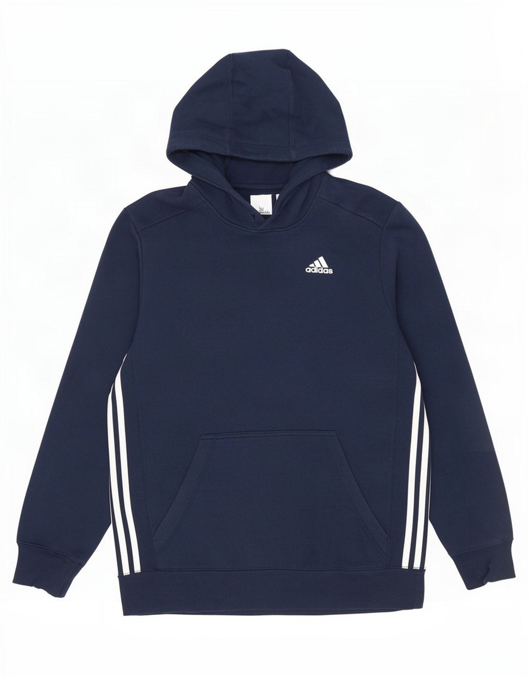 Męska bluza z kapturem Adidas, średnia, granatowa, bawełniana