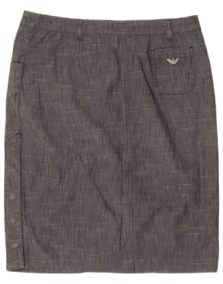 Spódnica damska Armani IT 46 Large W32 Szara bawełna