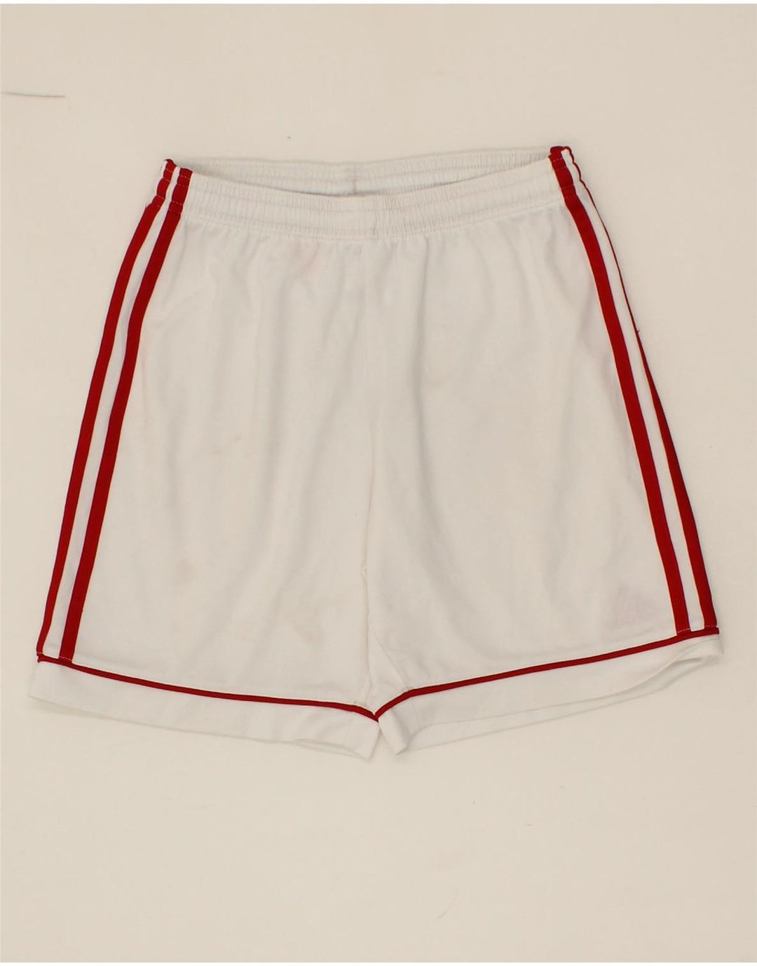 ADIDAS Boys Climalite Sport Shorts 11-12 Years White Polyester Vintage Adidas and Second-Hand Adidas from Messina Hembry 