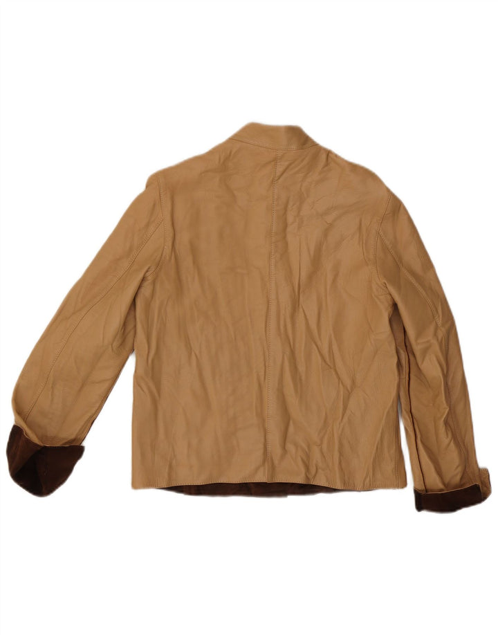 Dwustronna kurtka damska vintage IT 42 w kolorze średniego brązu