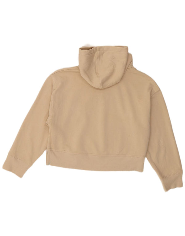Damski sweter oversize z kapturem Zara UK 14, średni beż, bawełna