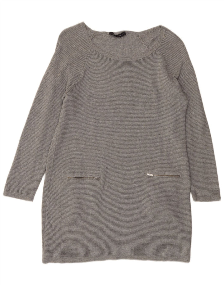 Damska sukienka oversize Marks & Spencer UK 10 Small, szara wiskoza