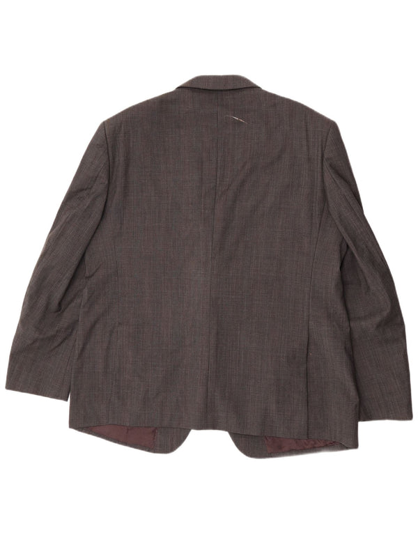 Marks & Spencer Męska marynarka zapinana na 2 guziki UK 46 XL, szara wełniana kratka