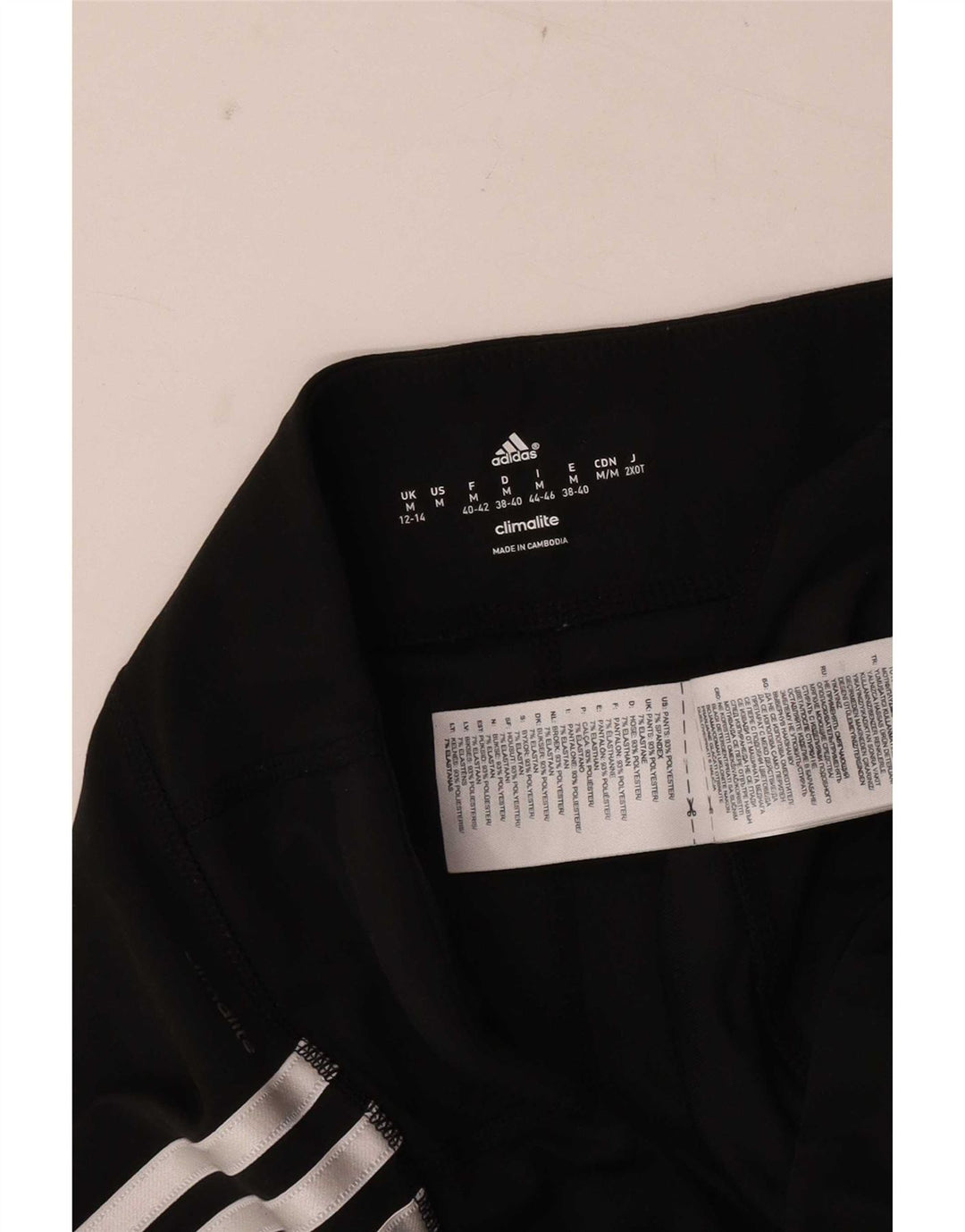 Damskie spodnie dresowe Adidas UK 12/14 Średni czarny poliester